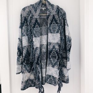 American Eagle Fringe Open Cardigan